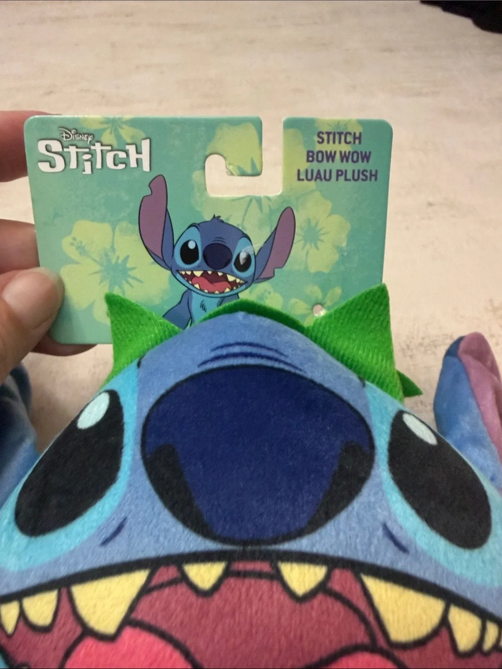 Disney dog toy Stitch Plush in Blue, Green, Pink and Yellow
